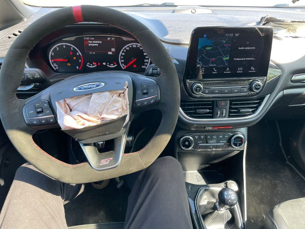 Ford Fiesta ST Performance 2019r 200koni uszkodzony