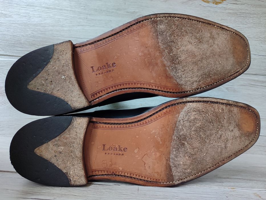 Loake 45р челси ботинки мужские сапоги туфли кожаные Англия