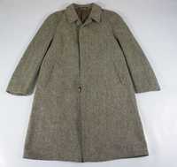 unikat Hariss Tweed płaszcz XL real vintage z lat 80-90 XX wiek