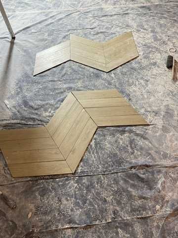 płytki R9SQ Ossimori Avorio 11x54 color avorio chevron