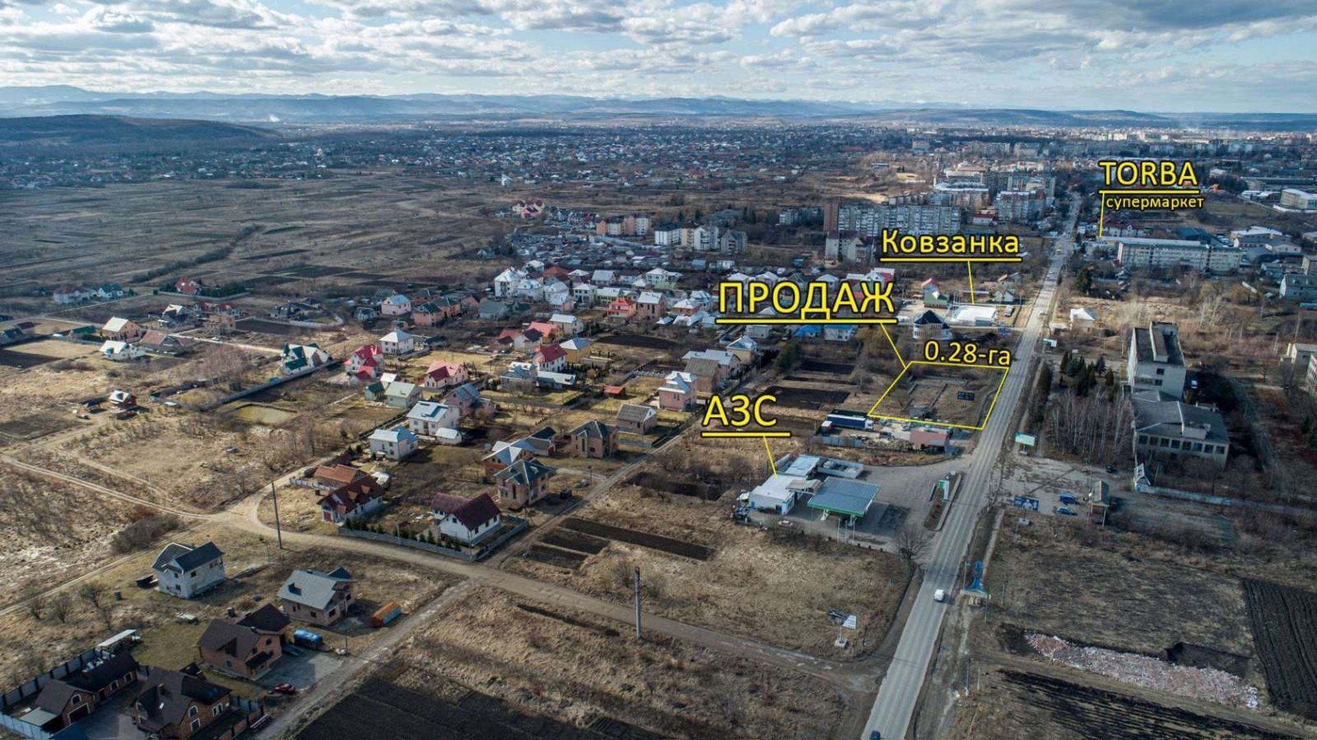 Ділянка для комерційного будівництва біля центр.дороги.