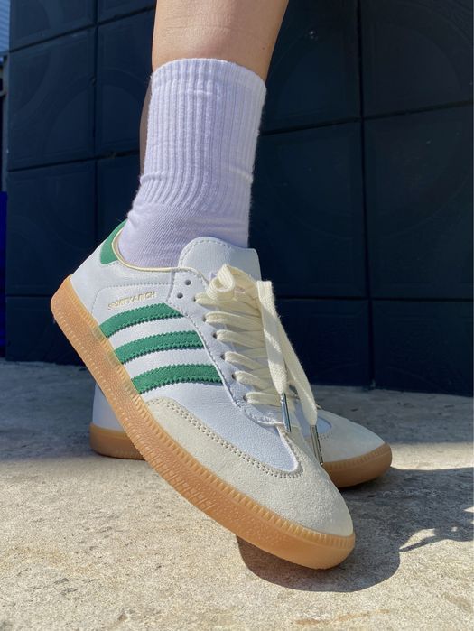 Кросівки жіночі Adidas Samba OG Sporty & Rick Green/White 36-41