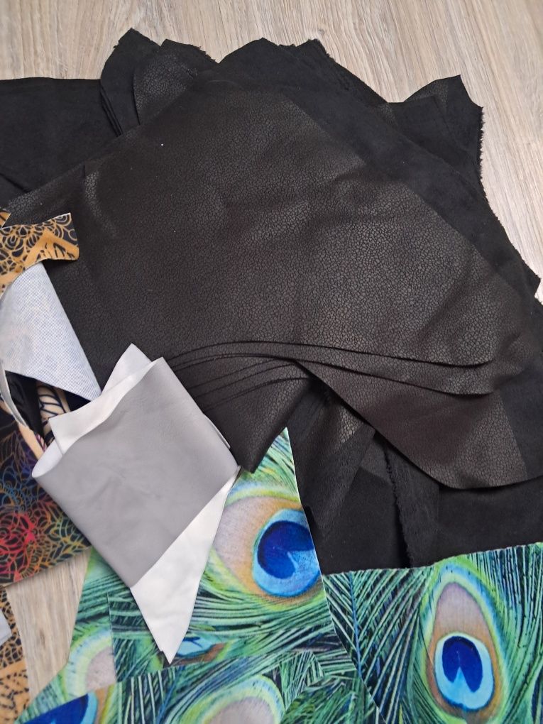 Ścinki resztki handmade szycie materiały plusz tapicerski druk mandala