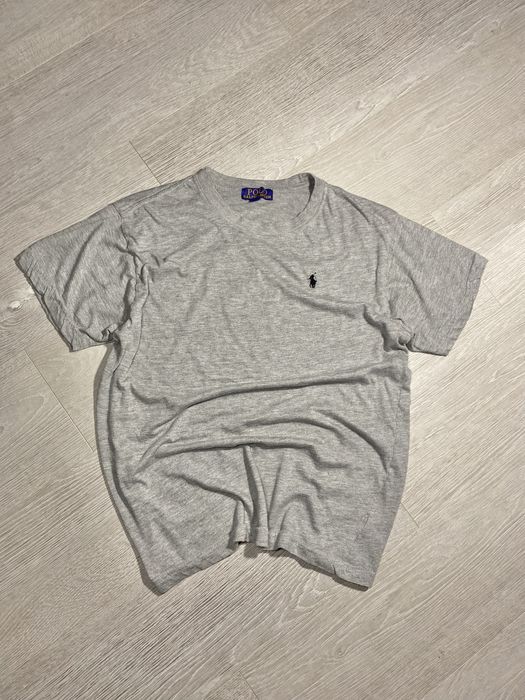 Koszulka Ralph Lauren Męska Szara Modna T-shirt Retro Drip Vintage L