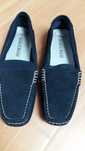 Buty damskie 39 wkł.25,5cm granatowy zamsz Marco Tozzi mokasyny