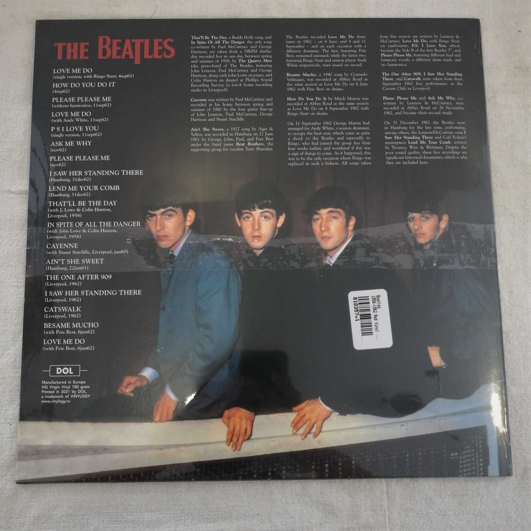 Disco Vinil - LP - The Beatles "1958/1962" (Disco Vermelho)
