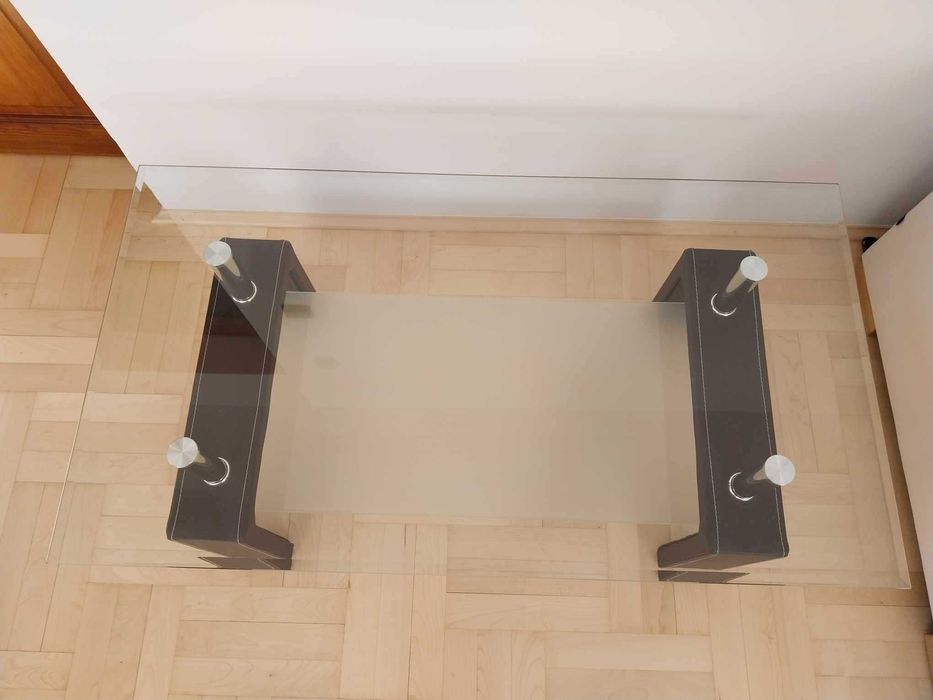 stolik kawowy szklany prostokatny 110x60 jak nowy