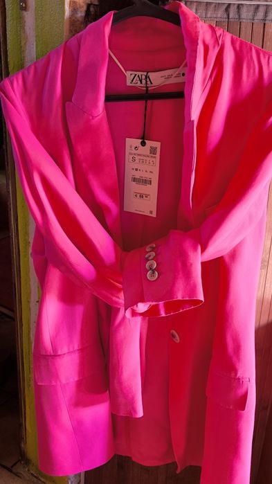 Blazer novo rosa choc