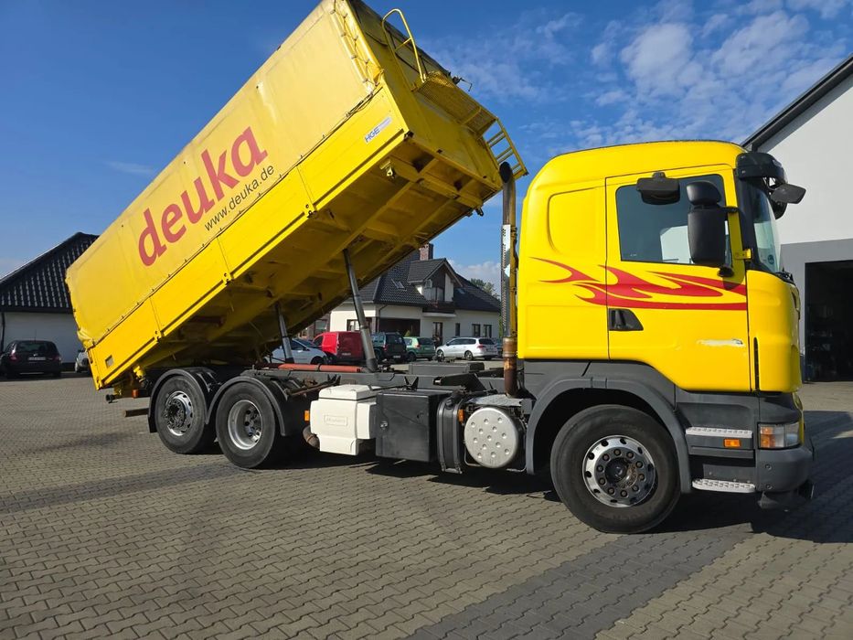 Scania R 500  Scanie R 500 wywrotka do zboża ,wydmuch,kompresor,oś sketna