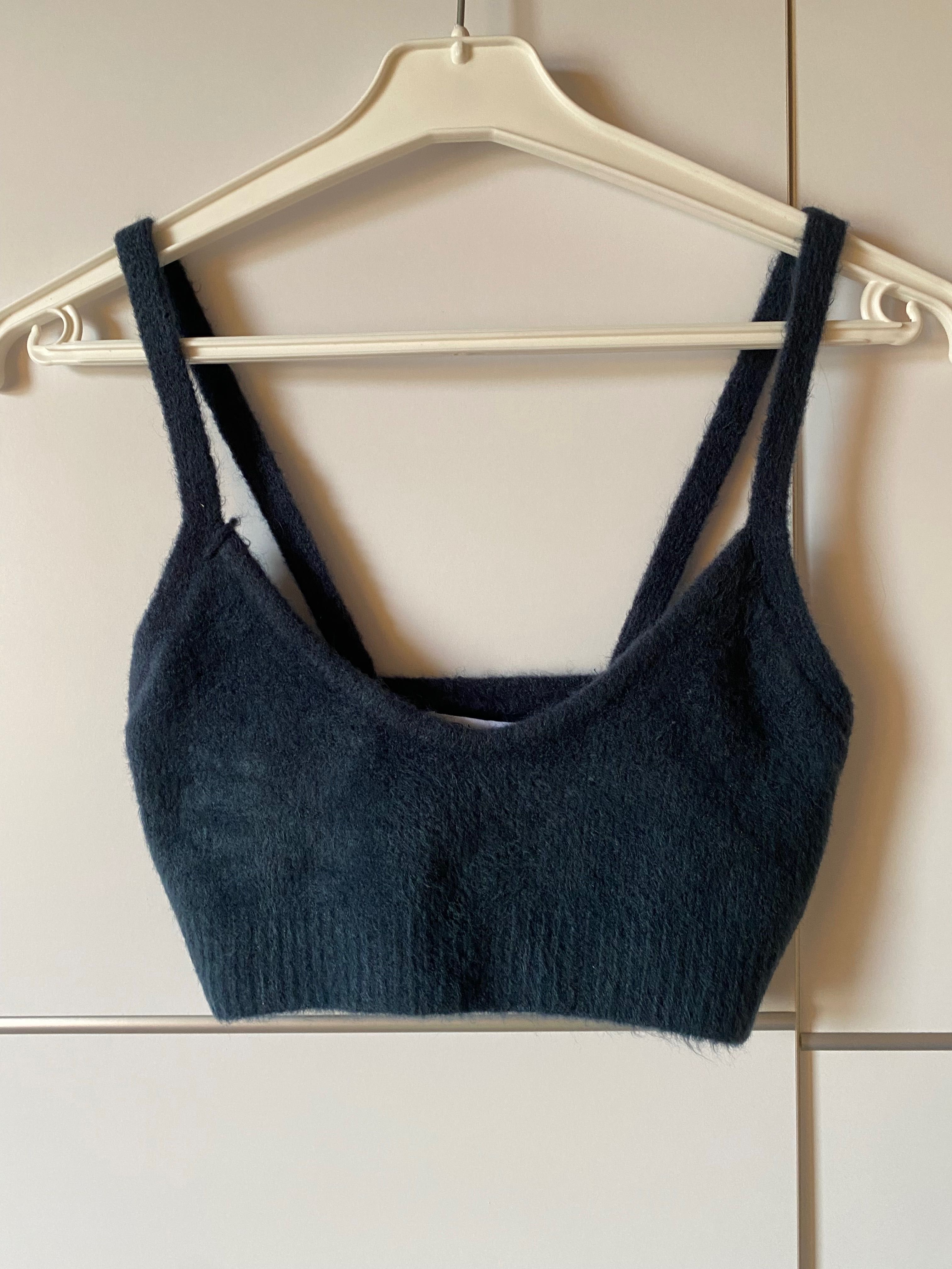 Top sweterkowy Zara r.S