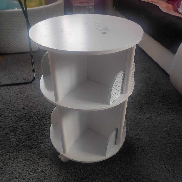 Szafka obrotowa półki biała