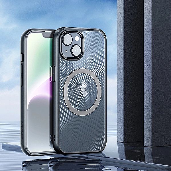 Pancerne etui do iPhone 15 Plus z MagSafe Dux Ducis Aimo Mag - czarne