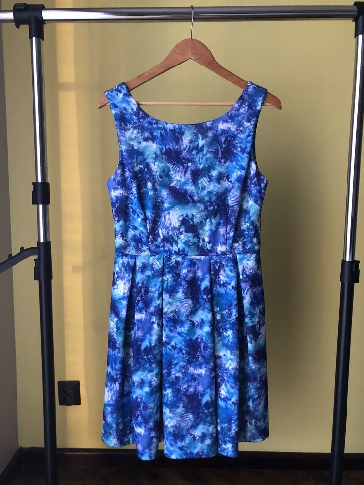 Sukienka koktajlowa okolicznościowa niebieska NOWA