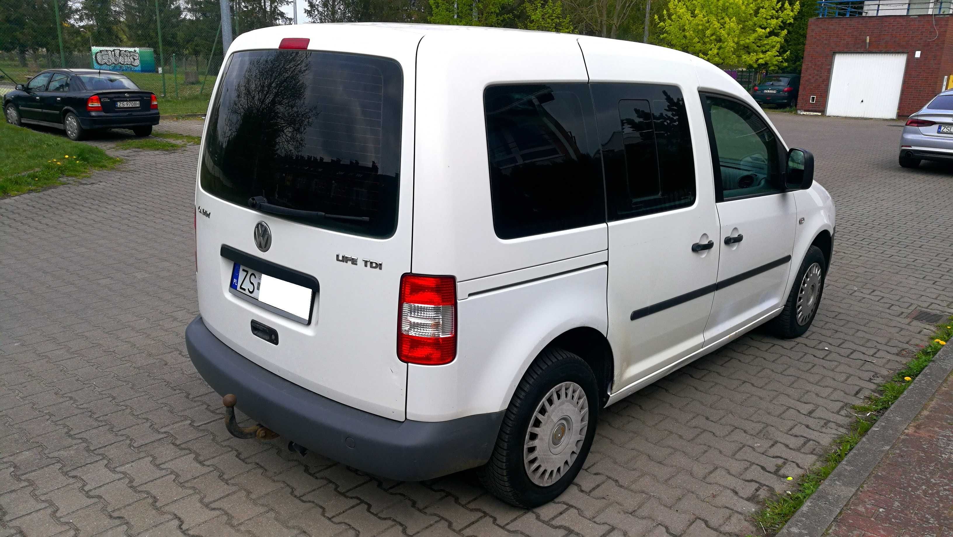 VW Caddy 1.9 TDI  Ladny Stan + ZADBANY + HAK  5-osób