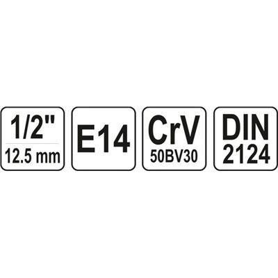 Nasadka Torx 1/2" E14 Yato