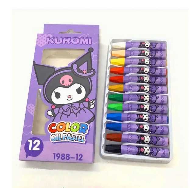 Kredki pastelowe Kuromi 12 szt pastele olejne oil