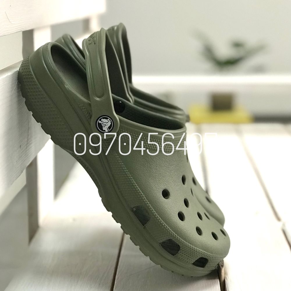 Чоловічі Crocs Classic Зелені Army Green Мужские Кроксы Милитари 43