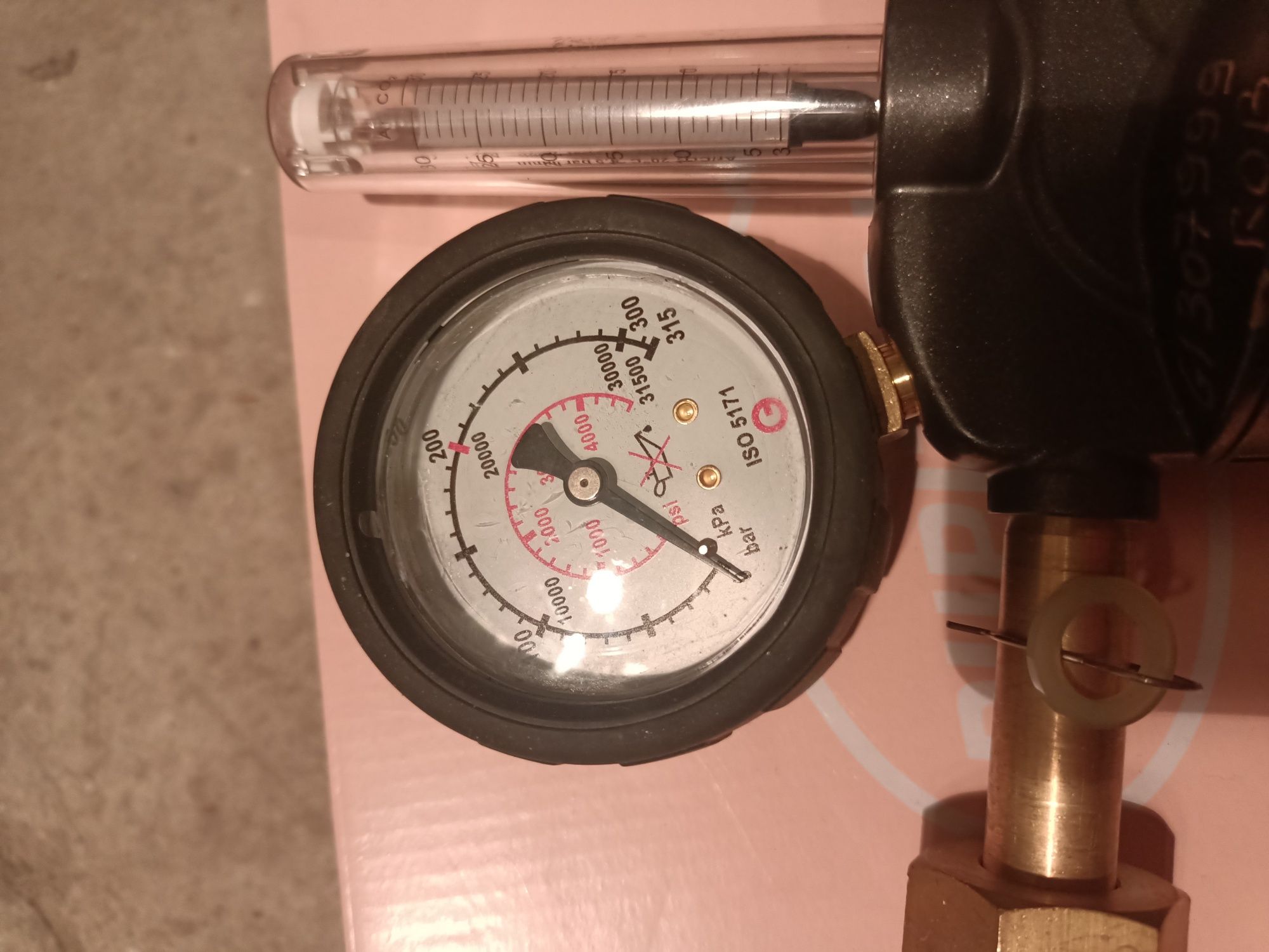 Reduktor butlowy Argon CO2 z rotametrem