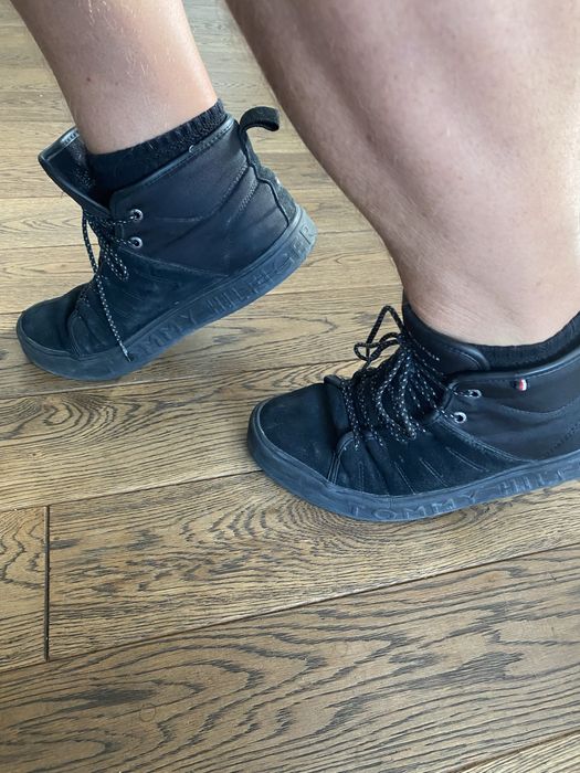 Wysokie męskie buty sneakersy wiązane Tommy Hilfiger 44