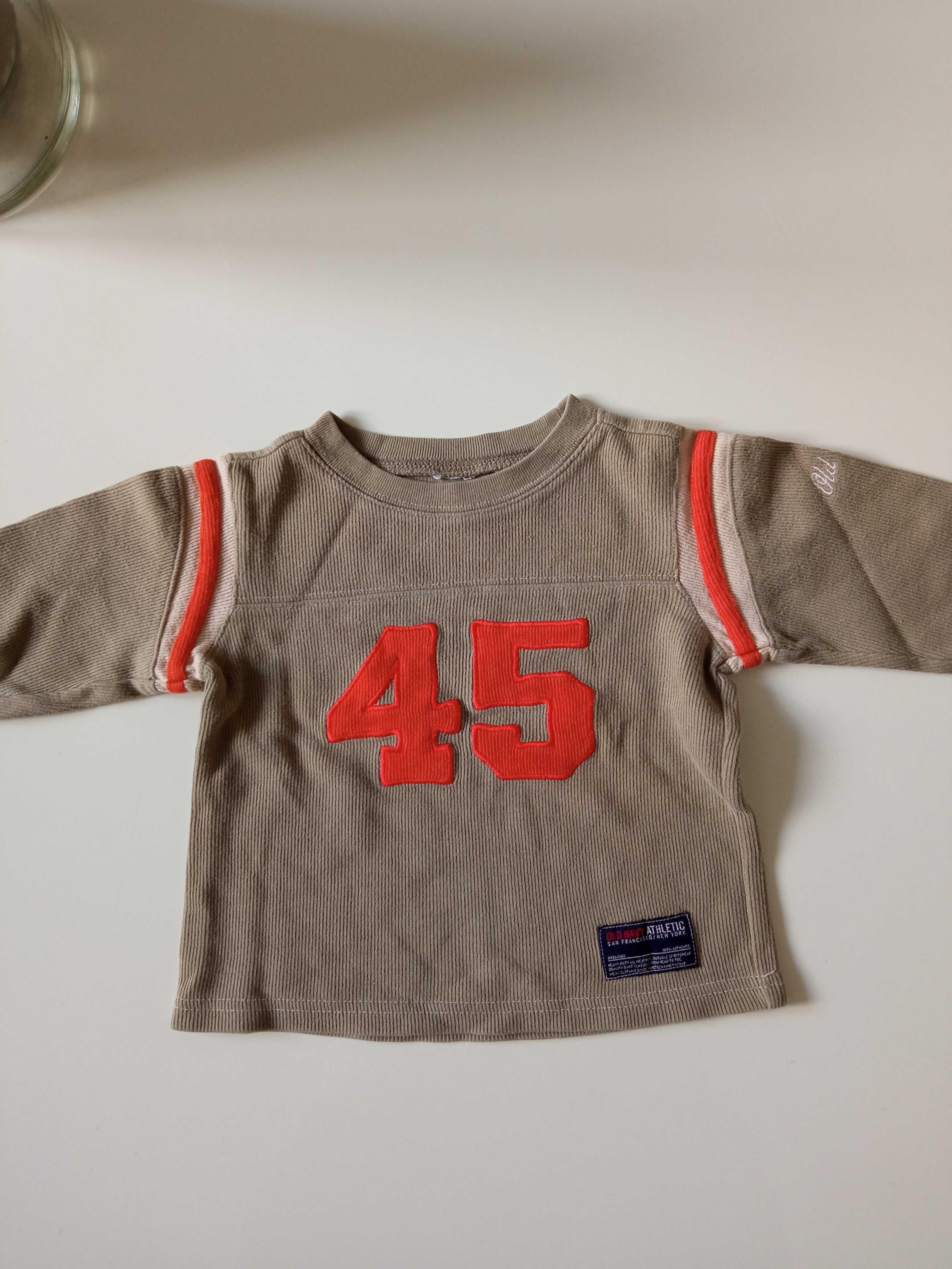 Old Navy Athletic bluza chłopięca bawełniana r 86-92
