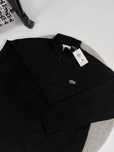 Зип 1/3 Lacoste черная / Кофта лакосте на замке