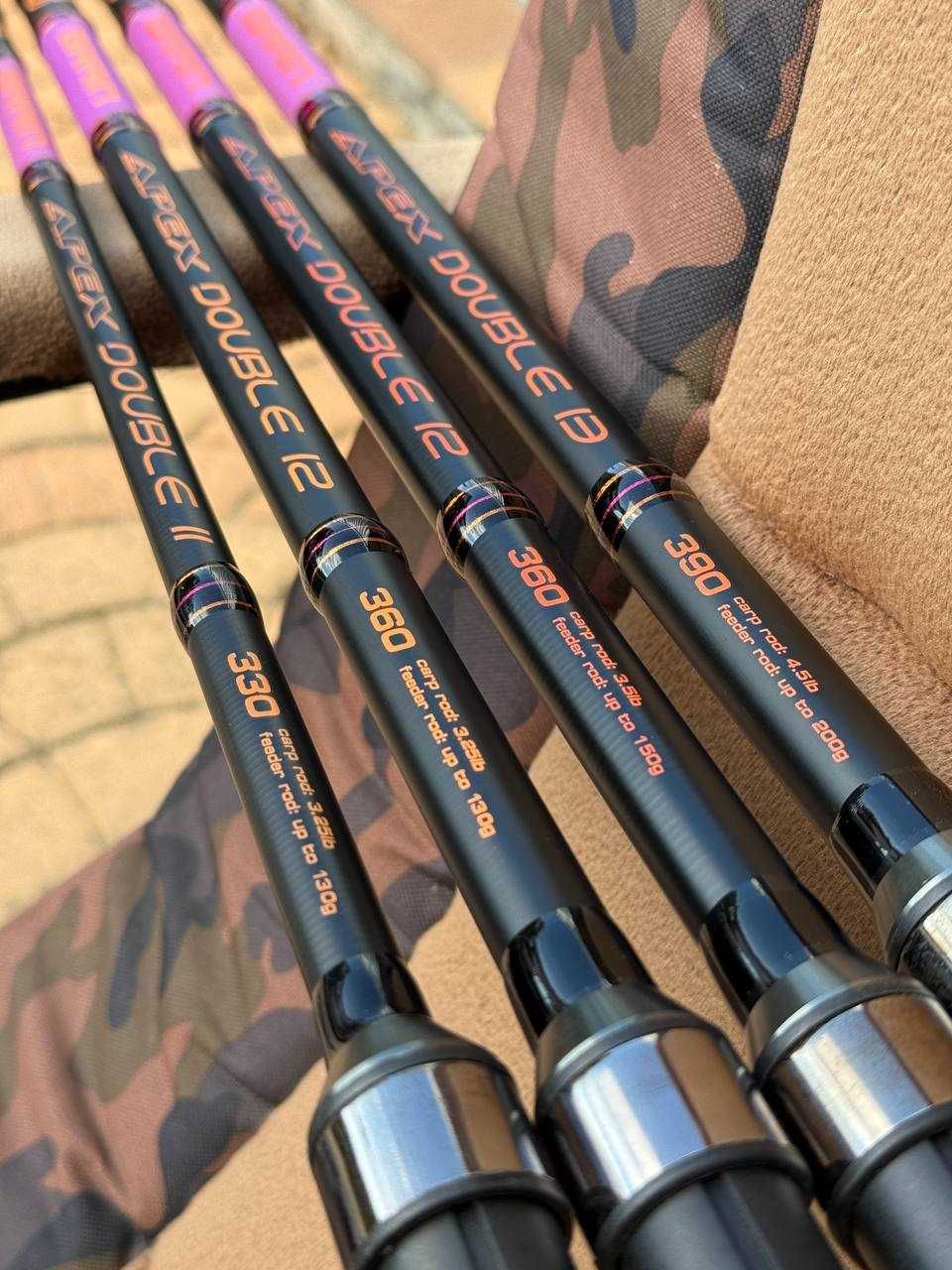 Карповик-фидер Brain Apex Double 3.3-3.9м 3.25-4.5lbs 130-200грам 4+3