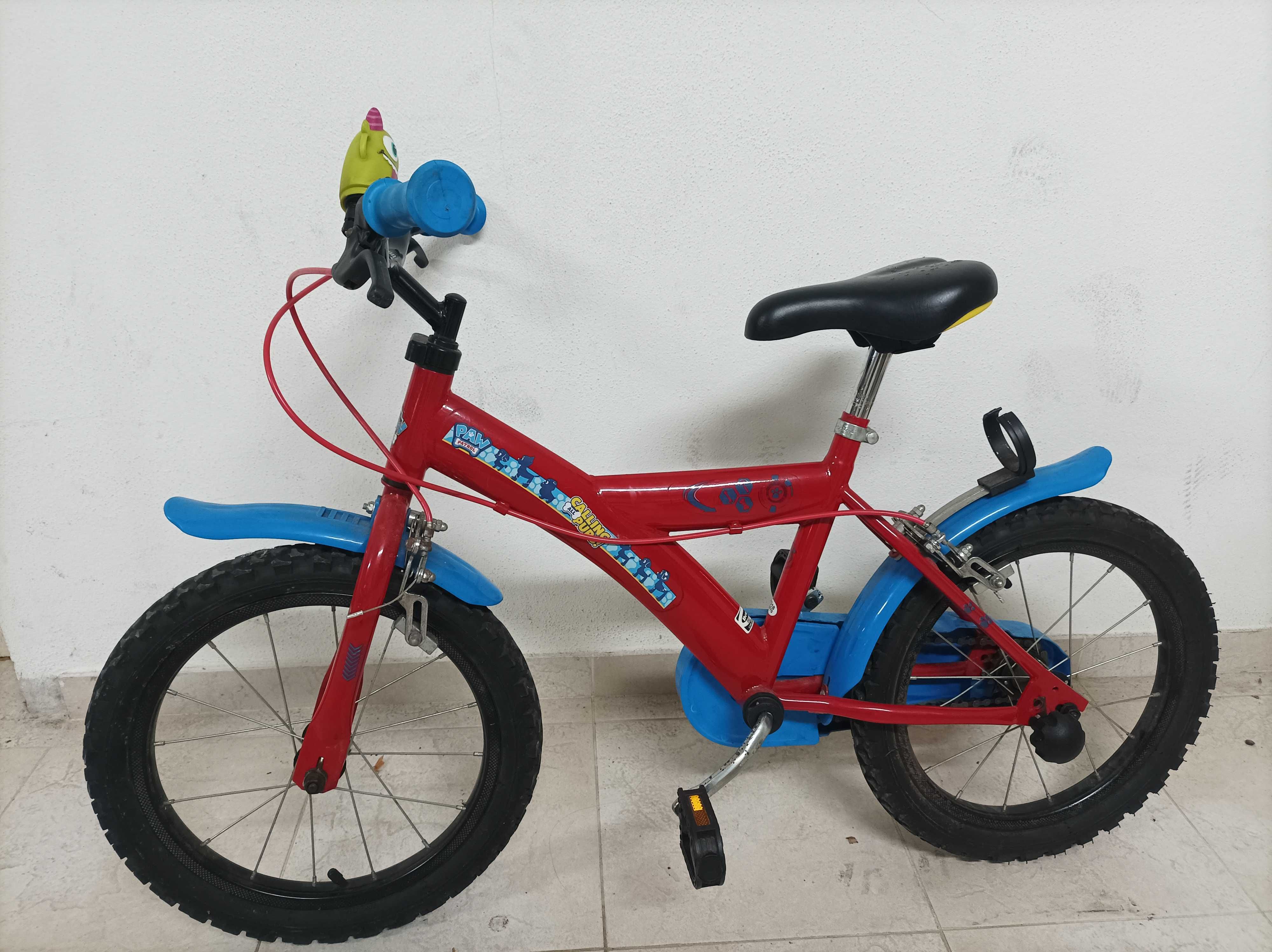 Bicicleta Infantil 16" Paw Patrol 5 A 8 Anos