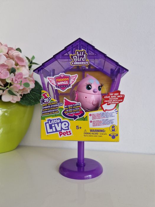 Little live pets ptaszek różowy Princess Lili z domkiem