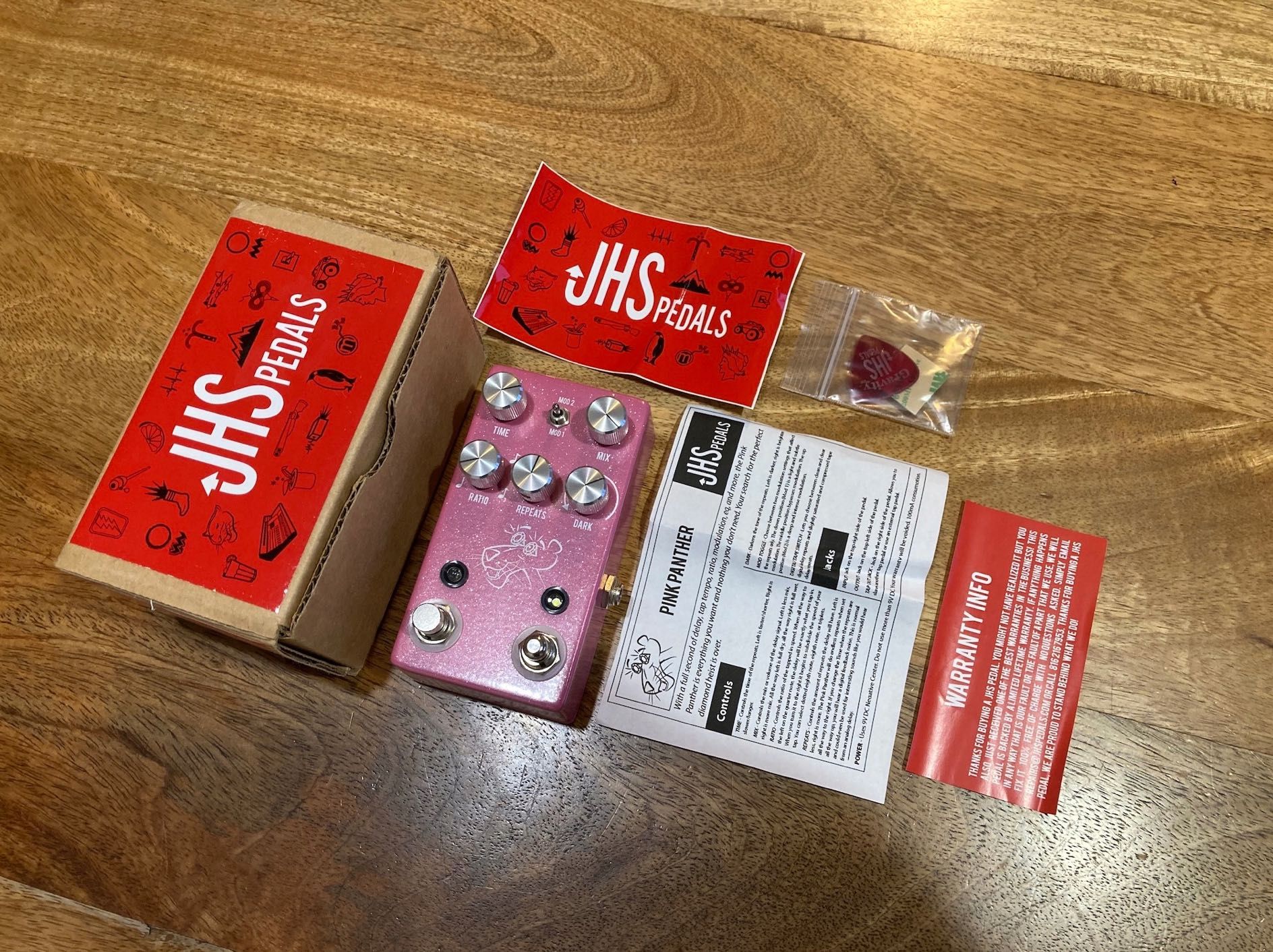 JHS PINK PANTHER delay efekt gitarowy UNIKAT