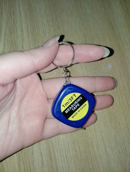 Рулетка мини Брелок для ключів рулетка линейка 1 м