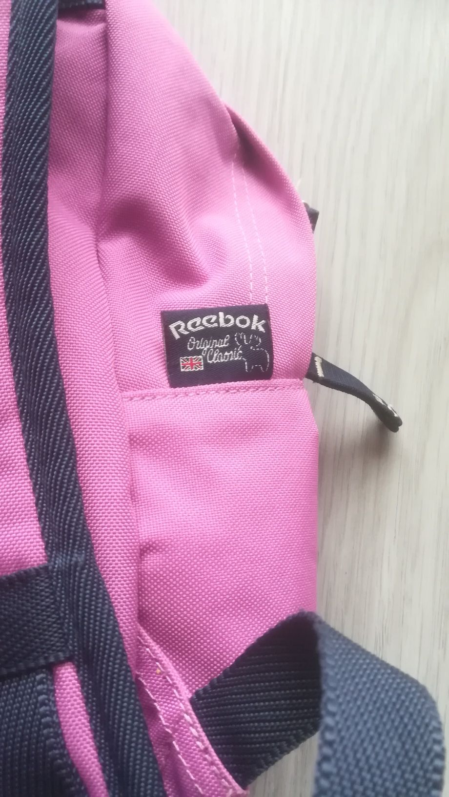 Plecak Reebok , różowy,mały