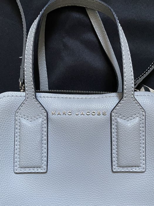 Oryginalna torebka Marc Jacobs The Editor skórzana szara