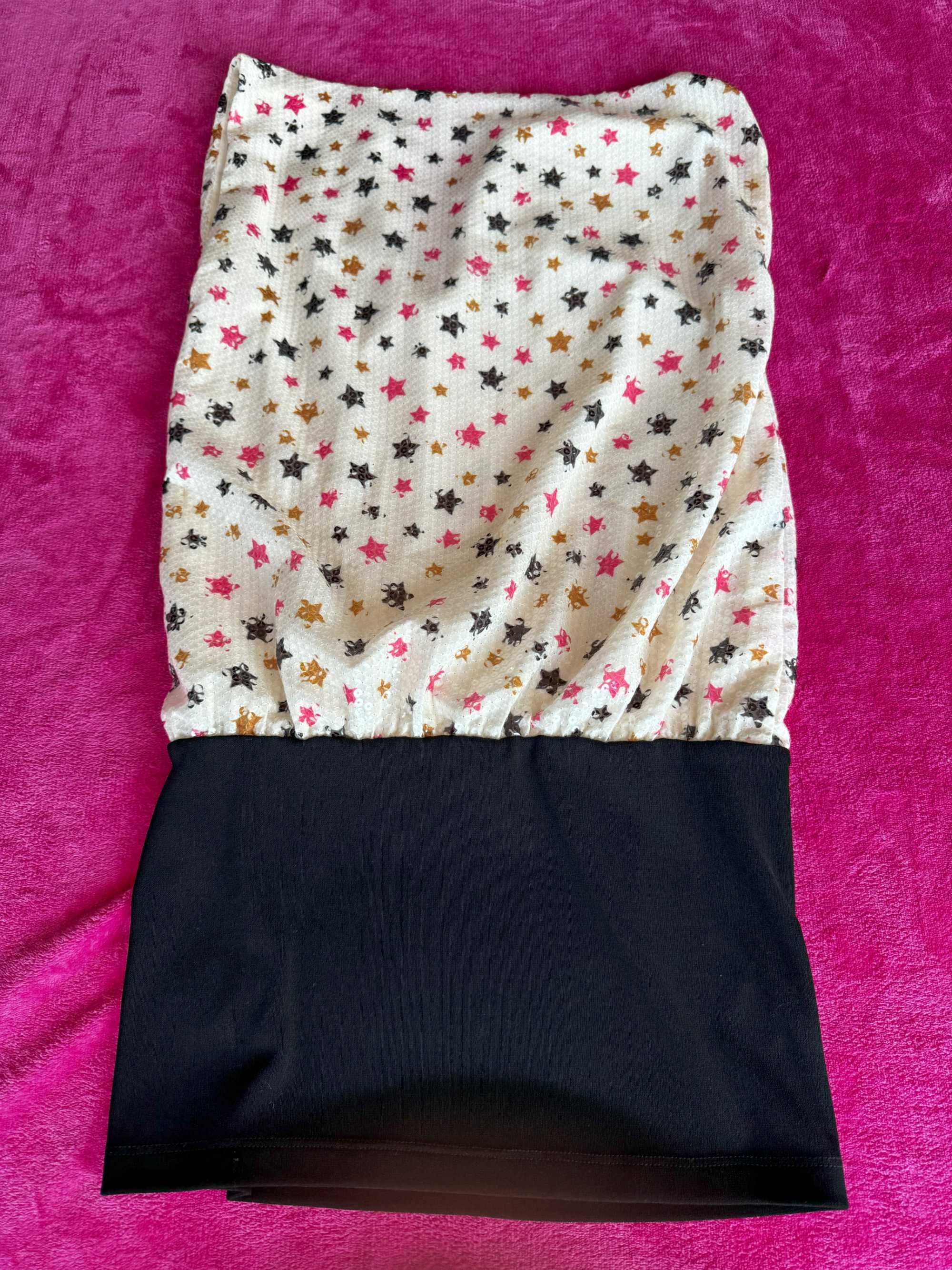 Blusa feminina de lantejoulas, tamanho M