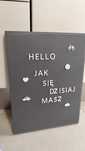 Tablica dekoracyjna z literami i cyframi - IKEA