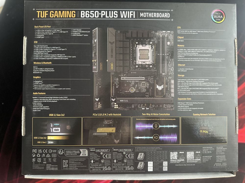 Материнська плата Asus TUF Gaming B650-Plus Wi-Fi