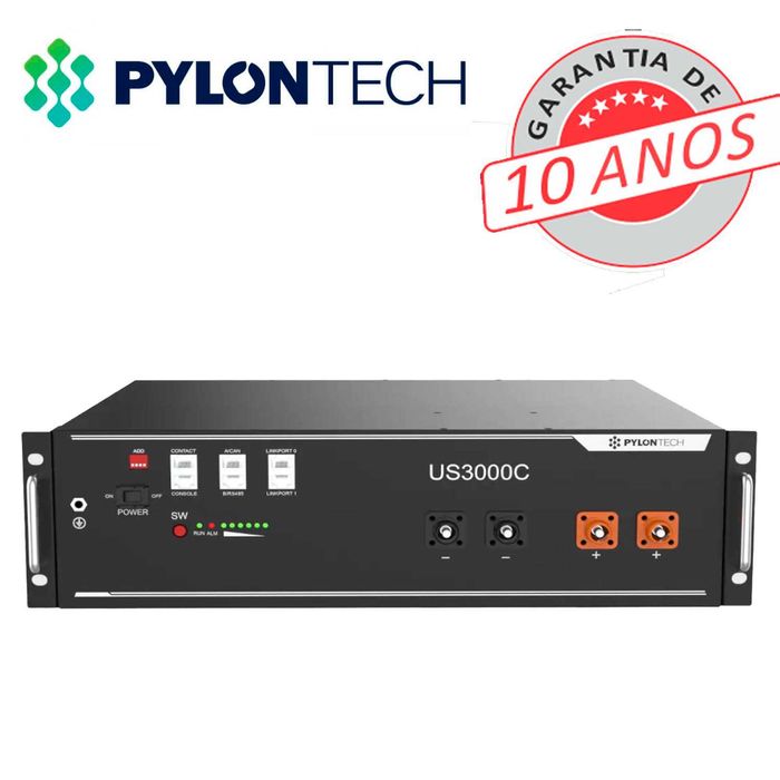 Bateria de Lítio PYLONTECH 48V 3.6Kw – US3000