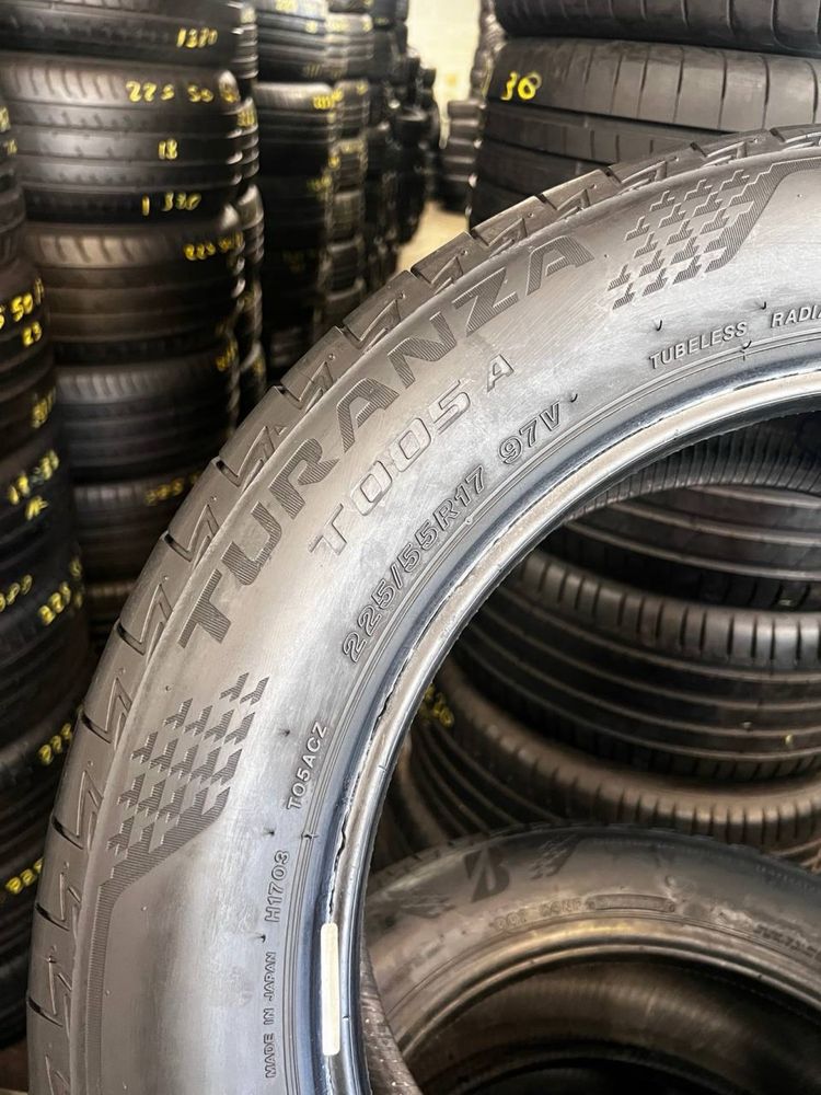 Шини Літні 225х55хR17 BRIDGESTONE Turanza T005A / 4шт / 90%Залишок/24р
