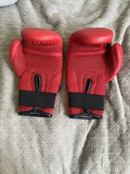 Boks Stojak Gruszka Płaski + Rękawice Ochronne Bokserskie  (Inpost)