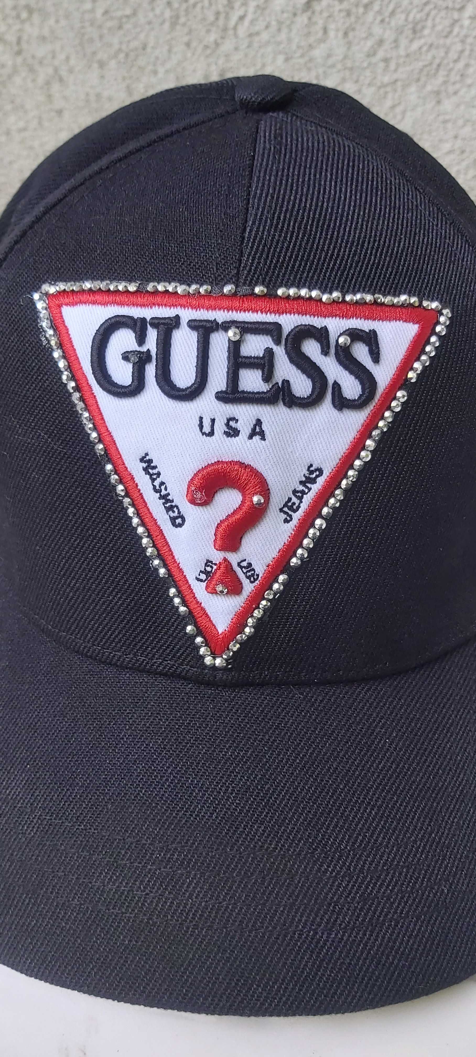 NOWA czapka z daszkiem bejsbolowka GUESS czarna a083