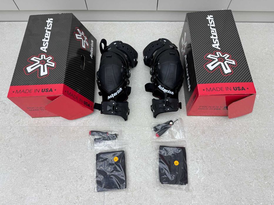 Ortezy Ochraniacze Kolan Asterisk Ultra Cell 3.0 Czarne xl nowe