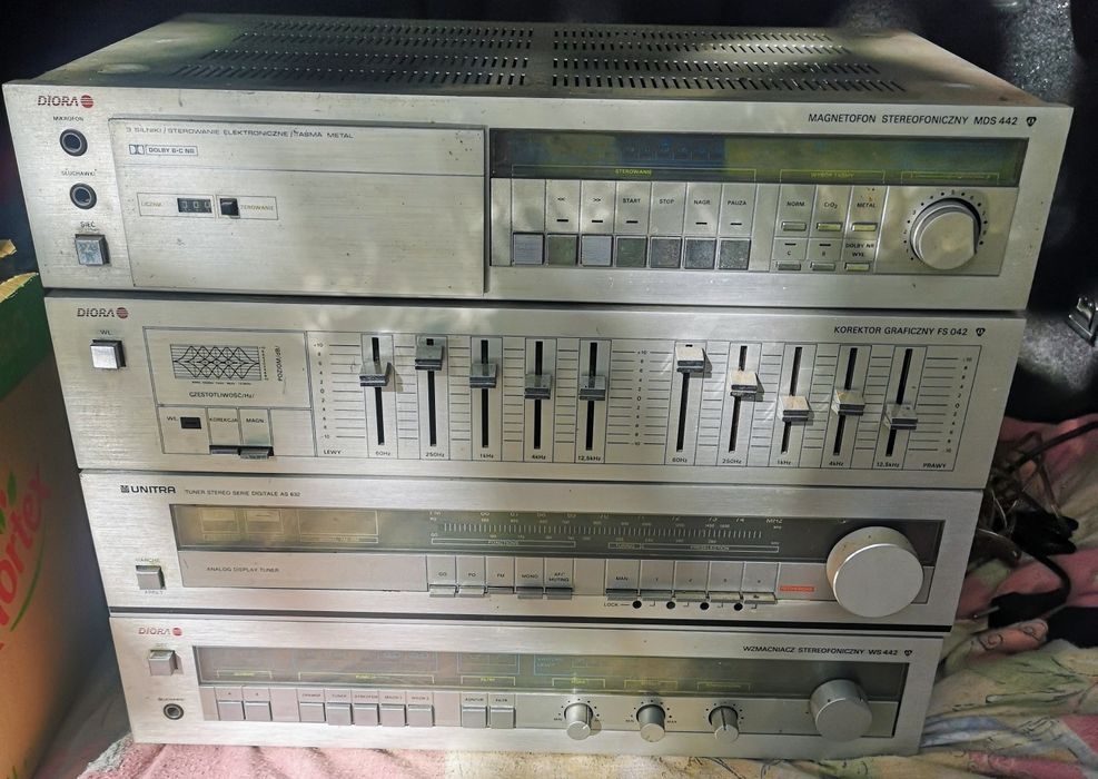 Wieża Unitra SSL-032 UNITRA AS 632 DIORA MDS 442 FS 042 WS 442