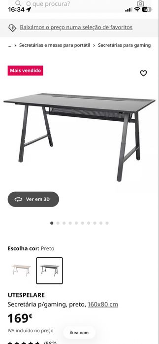 Mesa ikea + cadeira
