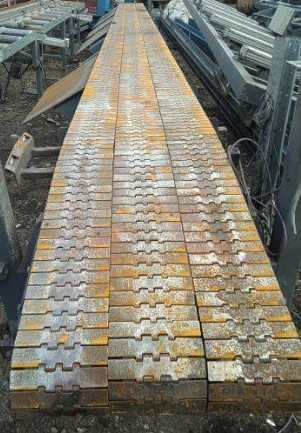 Przenośnik taśmowy, taśmociąg taśma metalowa Długość 10,40m