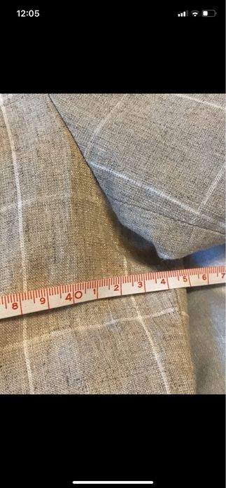 Minge r 38 Żakiet na krótki rękaw 80% len damski beżowy elegancki
