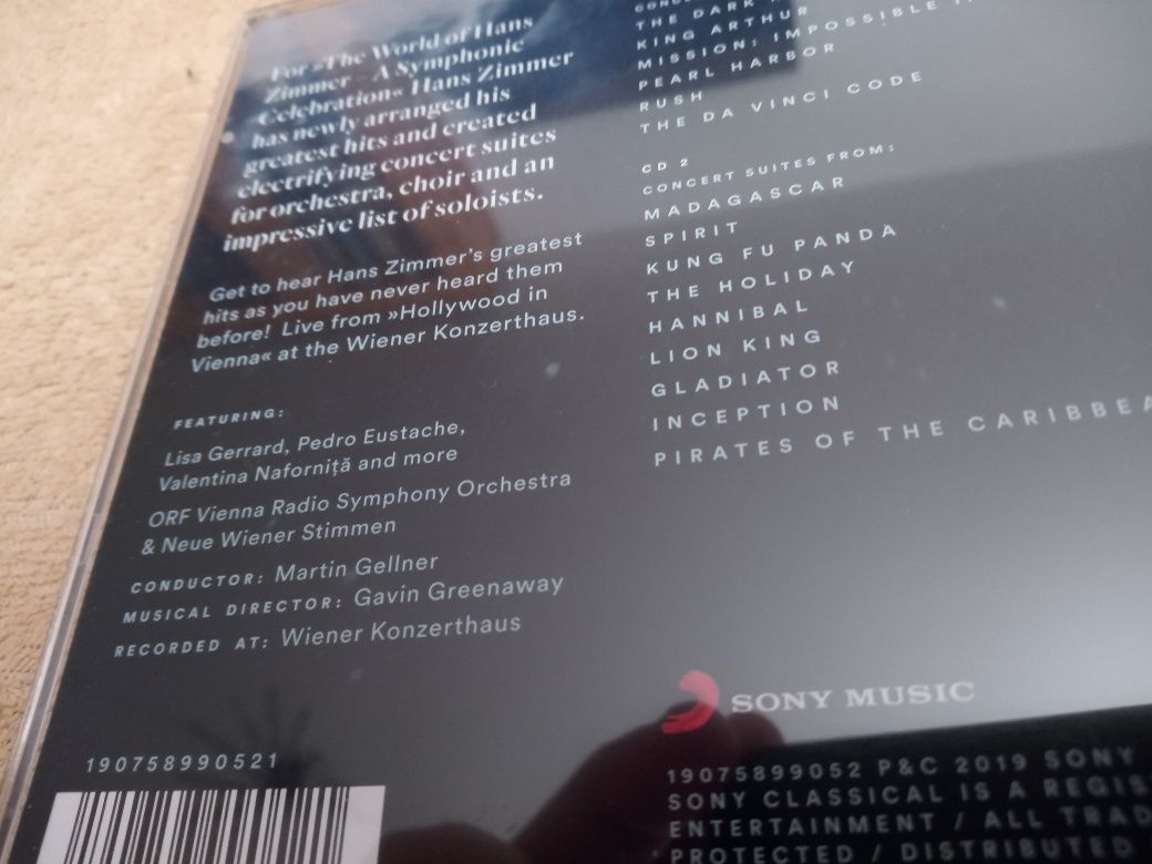 The world of Hans Zimmer 2xCD. Sony 2019 rok.