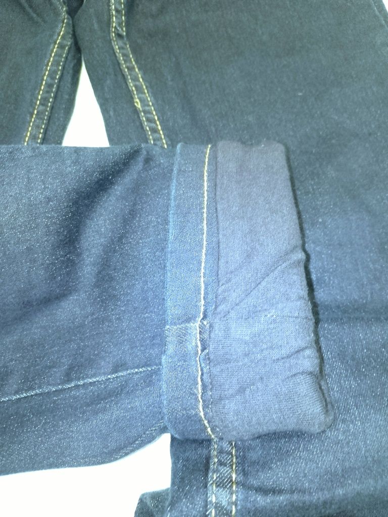 Nowe ocieplane spodnie 146 jeansy