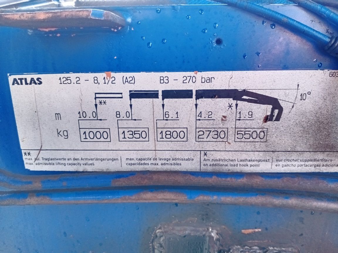 Продам Мана 10т с краном манипулятором Атлас 125