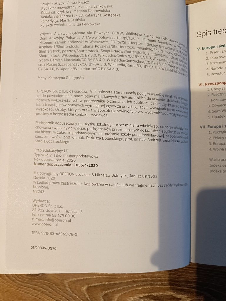 Historia kl 2 cz.2, zakres podstawowy Operon