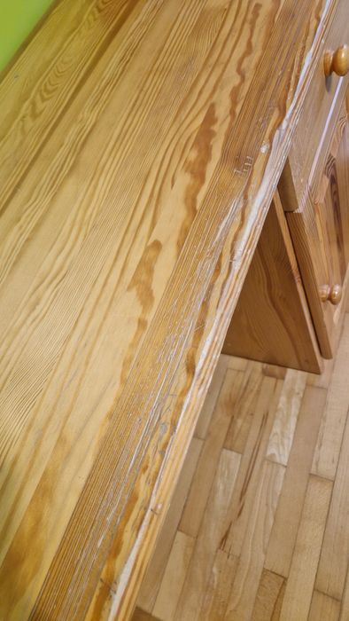 Drewniane biurko 114 cm