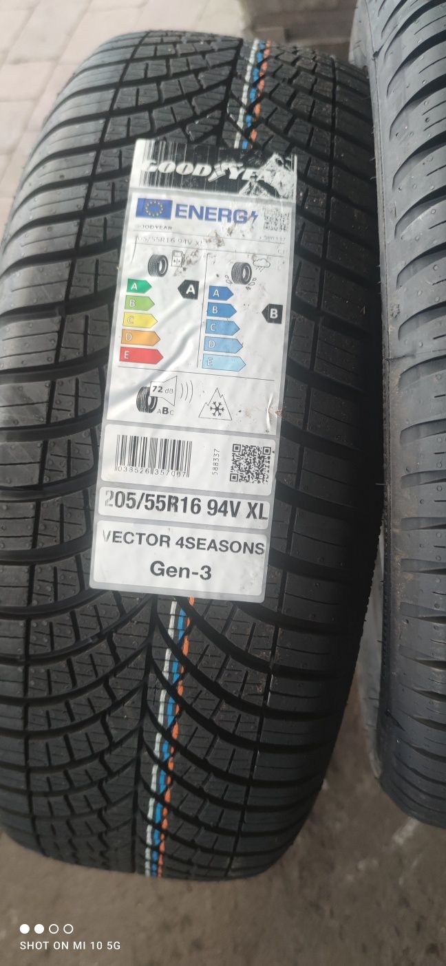 Nowe Goodyear Vector gen 3 205/55r16 dot 2025 montaż gratis